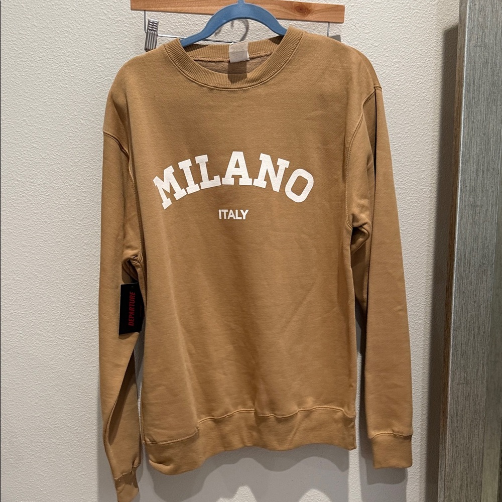 REVOLVE Milano Italy Brown Crewneck Sweater